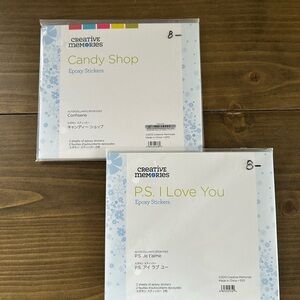 Creative Memories Candy Shop and P.S. I Love You Epoxy Stickers